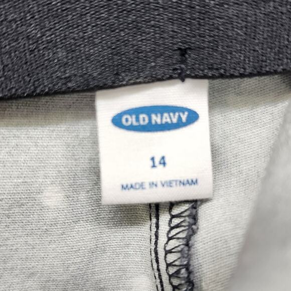 Old Navy Pants Women 14 Black White Polka Dot Wow Ankle High Rise Stretch Preppy - Picture 4 of 12